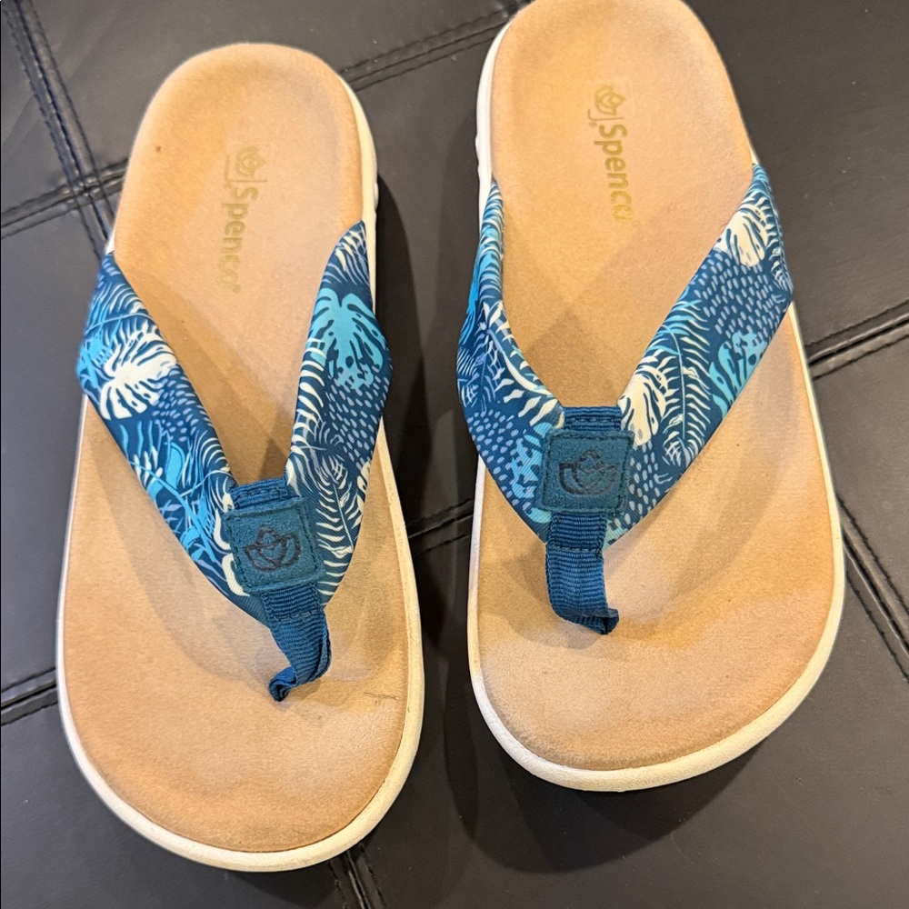 Spencer Blue Patterned Women's Sandals
